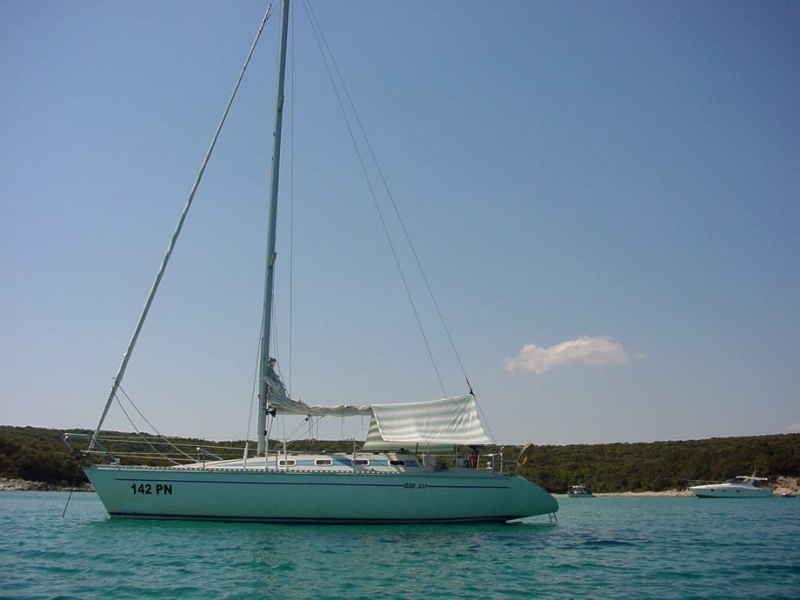 Elan 331 - Irena, our first sailboat at Marina Punat